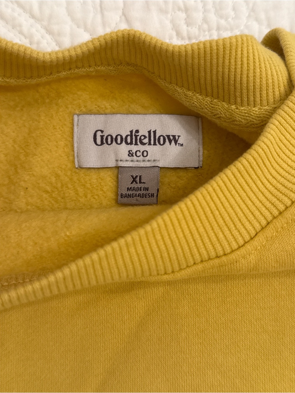 Goodfellow & Co Mustard Yellow Crewneck Sweater - Picture 2 of 3